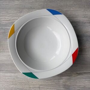 Christopher Stuart Montego Bay Asakura Soup Bowl Geometric Memphis Postmodern